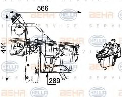 BEHR 88019 Компенсаційний бак, охолоджуюча рідина