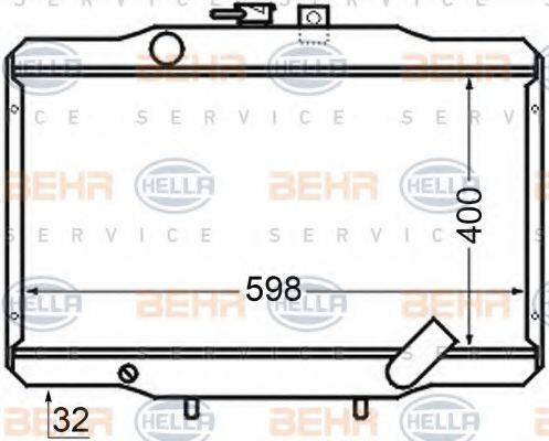 NRF 504135 Радіатор, охолодження двигуна