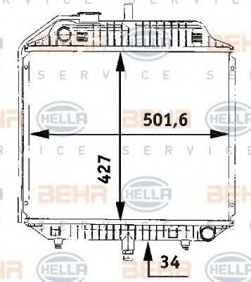 NRF 24264 Радіатор, охолодження двигуна