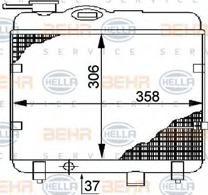 FIAT 7585721 Радіатор, охолодження двигуна