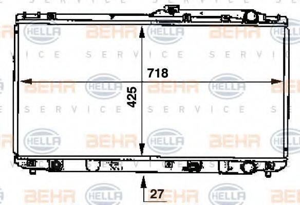 GERI 29270 Радіатор, охолодження двигуна
