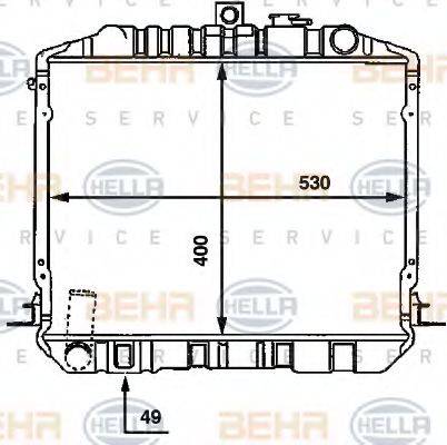 NRF 13953 Радіатор, охолодження двигуна