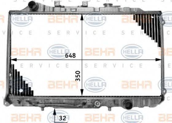 GERI 25630 Радіатор, охолодження двигуна