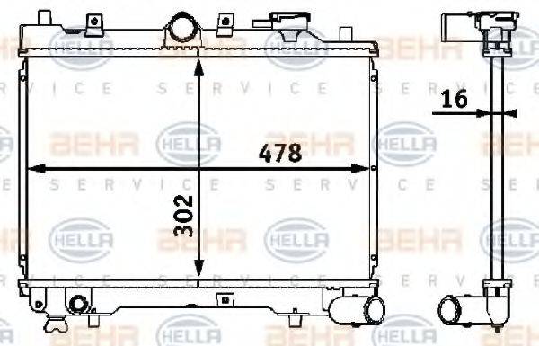 NRF 26510 Радіатор, охолодження двигуна