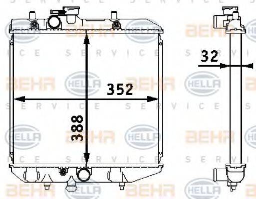 NRF 23165 Радіатор, охолодження двигуна