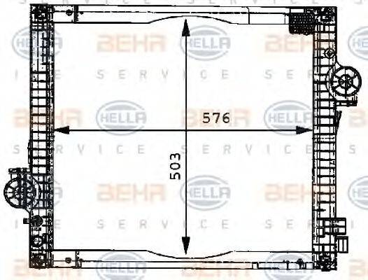 BEHR 4013 Радіатор, охолодження двигуна
