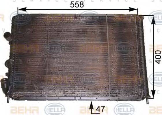 BEHR 20879 Радіатор, охолодження двигуна