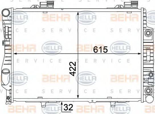 GERI 50241 Радіатор, охолодження двигуна
