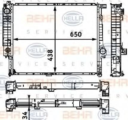 BMW 1723398 Радіатор, охолодження двигуна