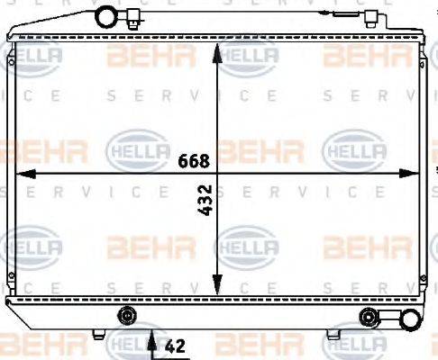 BEHR 67929 Радіатор, охолодження двигуна