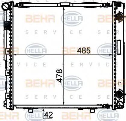 BEHR 24326 Радіатор, охолодження двигуна