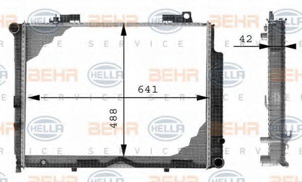 BEHR 25302 Радіатор, охолодження двигуна