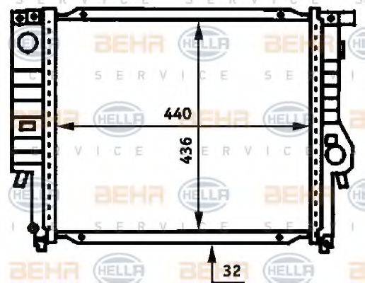 NRF 27609 Радіатор, охолодження двигуна