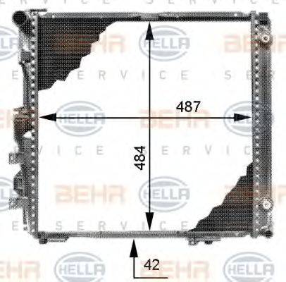 GERI 52641 Радіатор, охолодження двигуна