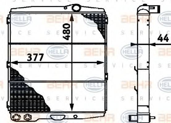 GERI 16488 Радіатор, охолодження двигуна