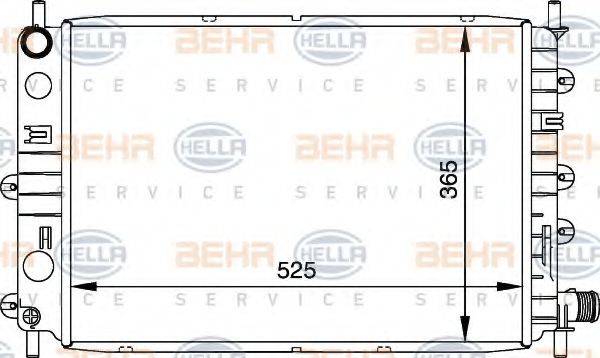FORD 1 664 081 Радіатор, охолодження двигуна