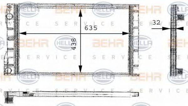 NRF 53975 Радіатор, охолодження двигуна