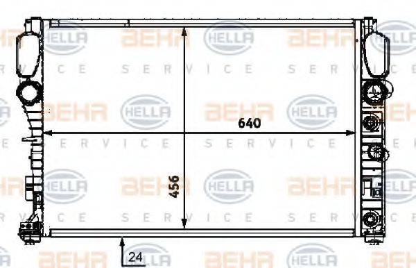BEHR 75795 Радіатор, охолодження двигуна