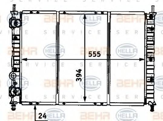 NRF 53237 Радіатор, охолодження двигуна