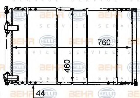 OPEL 45 01 136 Радіатор, охолодження двигуна