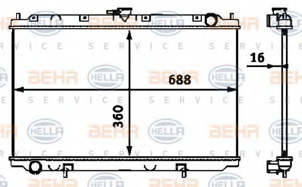 NRF 27430 Радіатор, охолодження двигуна