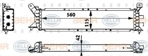 BEHR 73253 Радіатор, охолодження двигуна