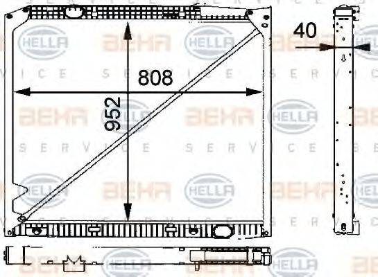 GERI 10574 Радіатор, охолодження двигуна