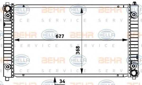 GERI 10592 Радіатор, охолодження двигуна