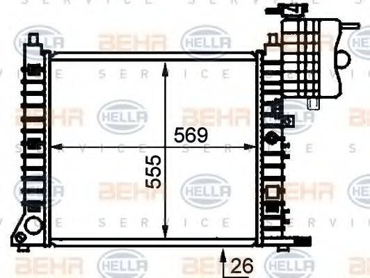 NRF 25211 Радіатор, охолодження двигуна
