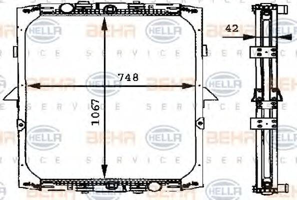 VALEO 733509 Радіатор, охолодження двигуна