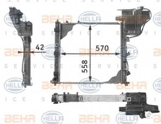 BEHR 49459 Радіатор, охолодження двигуна