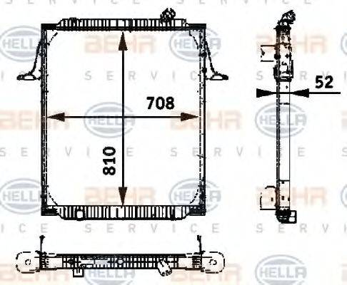 BEHR 68433 Радіатор, охолодження двигуна