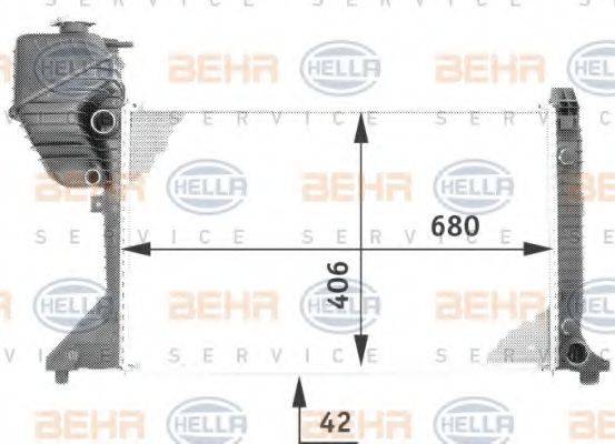 BEHR 53149 Радіатор, охолодження двигуна