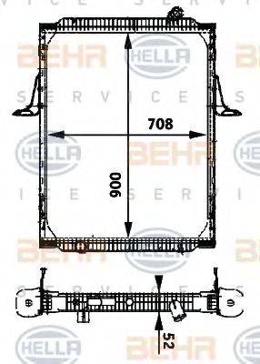BEHR 89133 Радіатор, охолодження двигуна