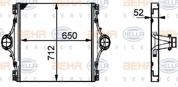 BEHR HELLA SERVICE 40962 Інтеркулер