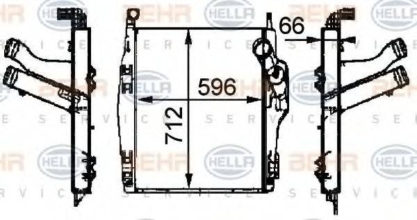 BEHR HELLA SERVICE 16058 Інтеркулер
