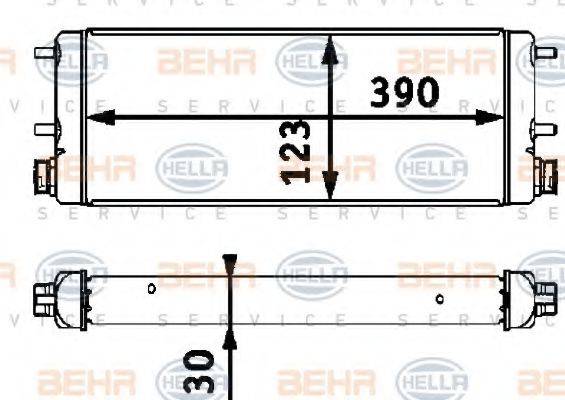 BEHR 03290 масляний радіатор, моторне масло