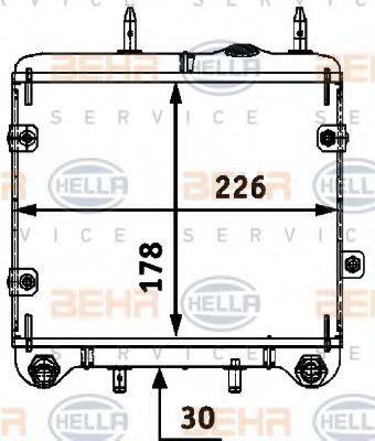 BEHR 33907 масляний радіатор, моторне масло