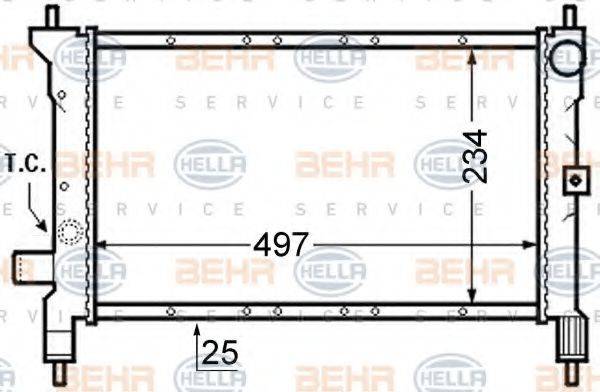 NRF 55441 Радіатор, охолодження двигуна