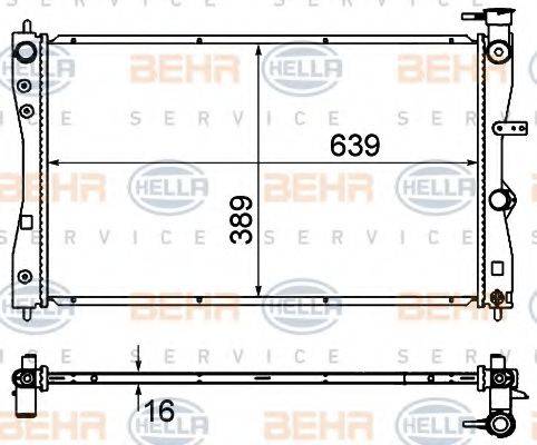 SMART 4545001503 Радіатор, охолодження двигуна