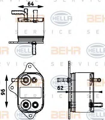 BEHR 24546 Паливний радіатор