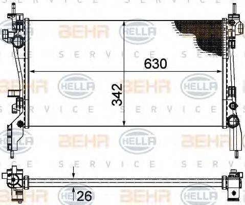 CITROEN 1330Y1 Радіатор, охолодження двигуна