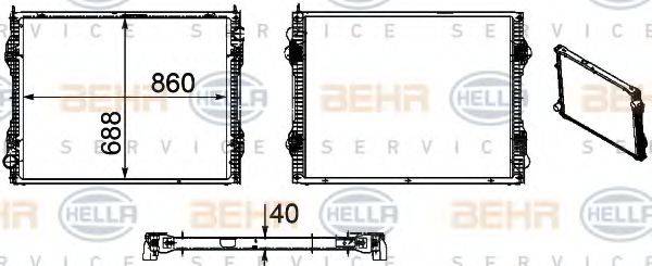 SCANIA 1769999 Радіатор, охолодження двигуна