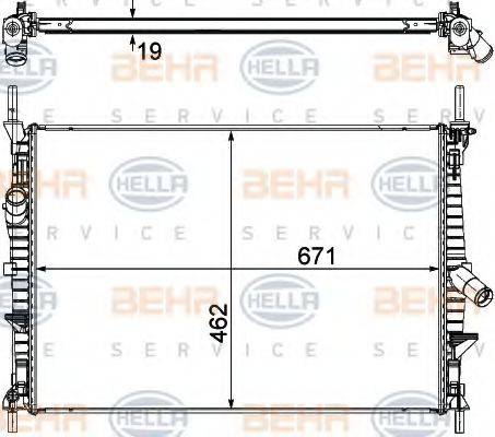 FORD 1 494 933 Радіатор, охолодження двигуна