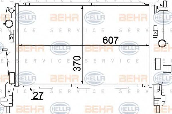 OPEL 13 00 255 Радіатор, охолодження двигуна