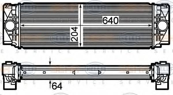 VW 2E0 145 804 Інтеркулер