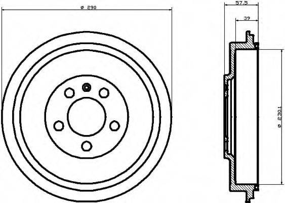 BENDIX 329250B Гальмівний барабан