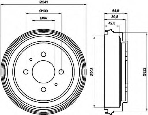 BENDIX 329276B Гальмівний барабан