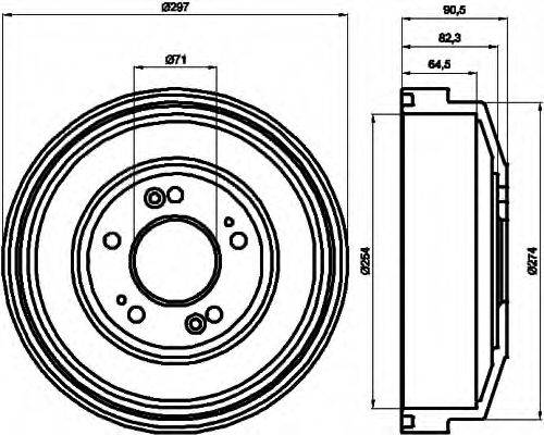 BENDIX 329351B Гальмівний барабан