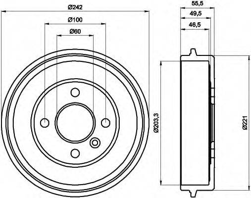 BENDIX 329352B Гальмівний барабан